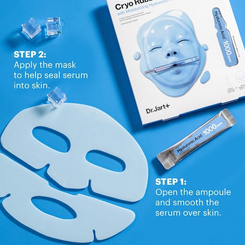 Dr.Jart+ Cryo Rubber with Moisturizing Hyaluronic Acid Facial Mask (Blue)